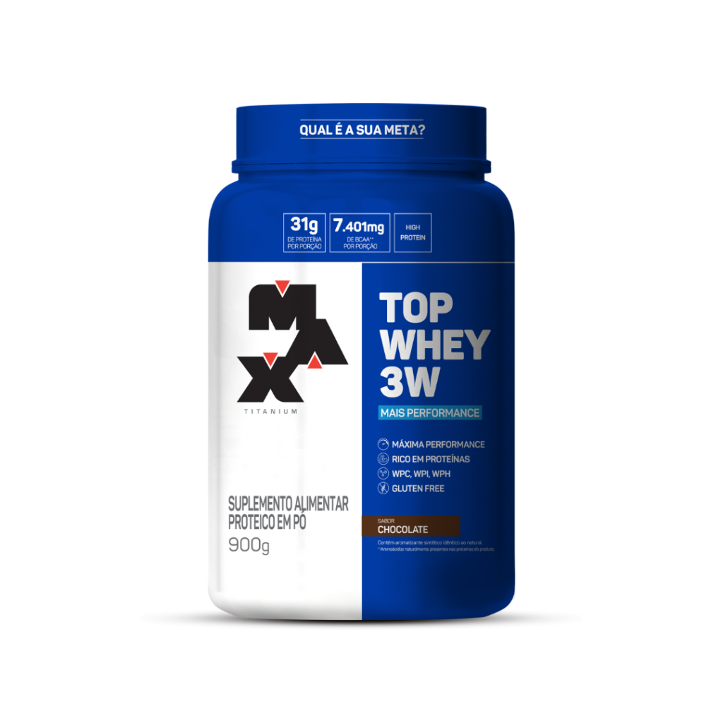 Imagem de destaque do produto Top Whey 3W + Performance 900g Max Titanium