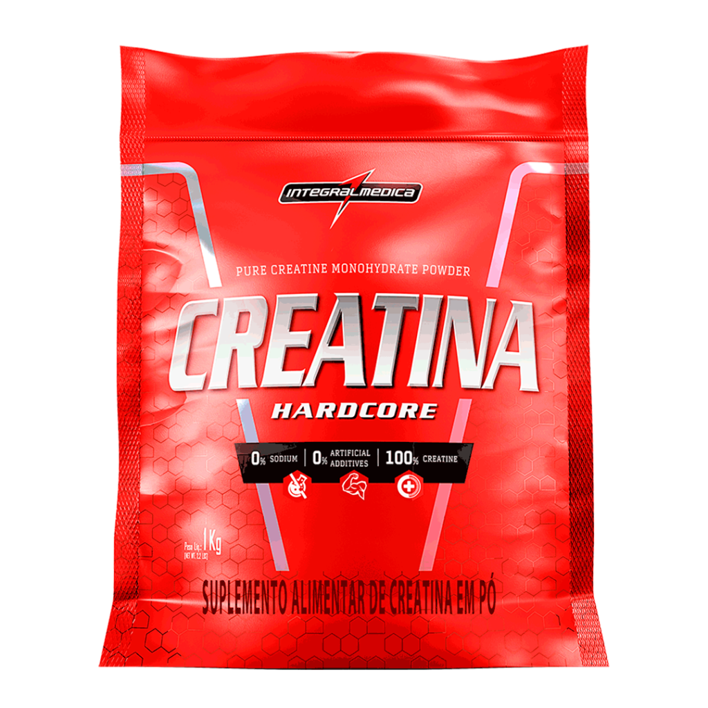 Imagem de destaque do produto CREATINA HARDCORE POUCH 1KG – Integral médica