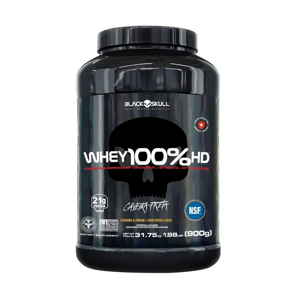 Imagem de destaque do produto Whey 100% HD BlackSkull 900g