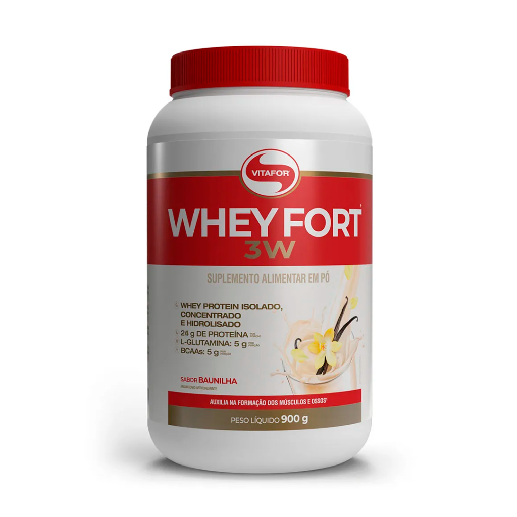 Imagem de destaque do produto WHEY FORT 3W 900G Vitafor